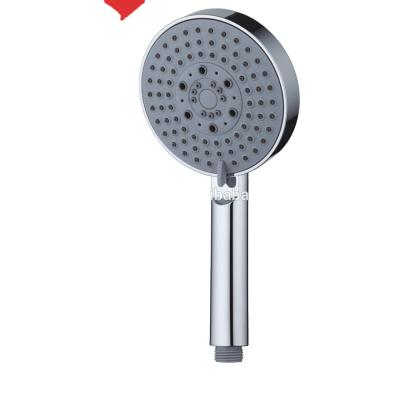 China ABS Plastic New Hand Shower Head 5 Functions Hand Free Rain Shower Head for sale