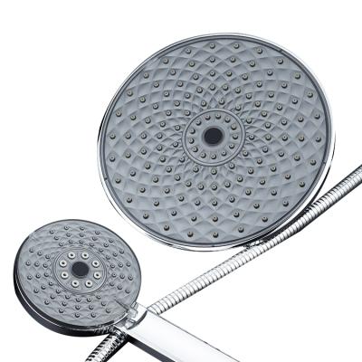 China Without Diverter Bathroom Chrome 3 Functions ABS Shower Head Set for sale