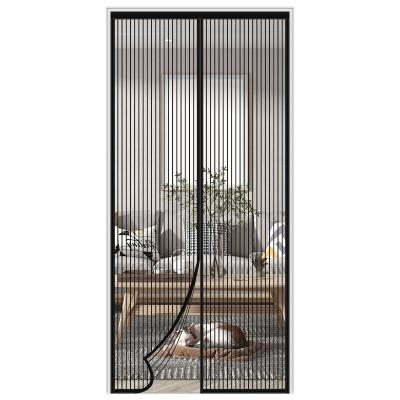 China Waterproof Door And Window Screens Type And Nylon Screen Netting Material Sunflower Mosquito Net Magnetic Door Curtain for sale