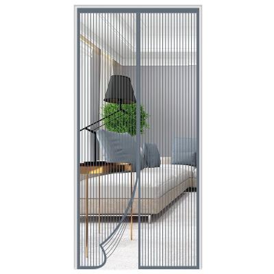 China Waterproof Style Mesh Door Mosquito Net Summer Style/Door Magnet Curtains/Polyester Mosquito Net Magnetic Door Curtain for sale