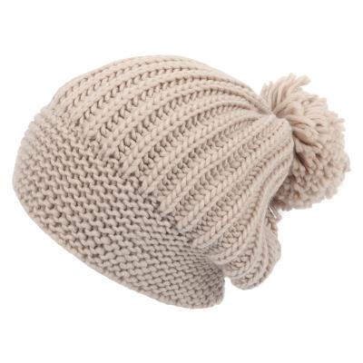 China COMMON Ladies Hat Winter Hat Bulky Knitted Beanie New for sale