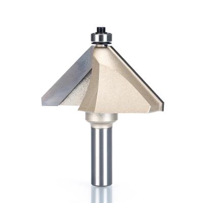 China Building Material Stores Tungsten Carbide 45 Degree Chamfer Router Bit Milling Cutter End Mill Wood Router Bit For Trimming for sale