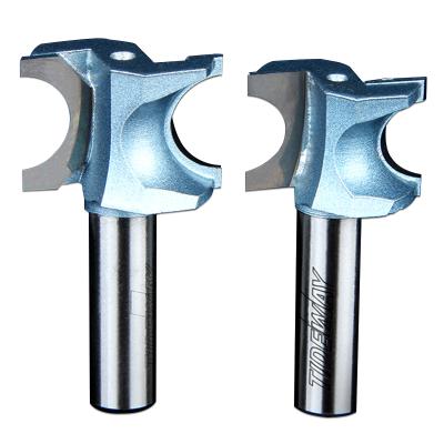 China Factory Tideway Level Professional Positive Cutter Round Half Round Stick Balancing Bits Woodworking Tools For Milling for sale