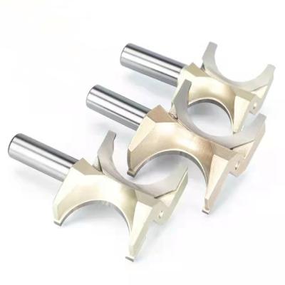 China Tungsten Cobalt Alloy Tideway Wood Woodworking Half Round Carving Router Bullnose De Fresas Para Router Bit Milling Cutter for sale