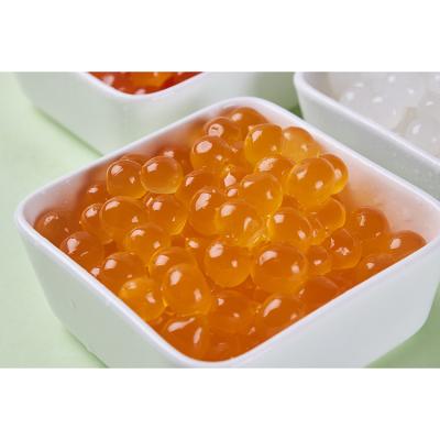 China Bubble Tea/Smoothies/Desserts In Stock Mango Boba Bubble Tea Ingredients Boba Popping Raw for sale