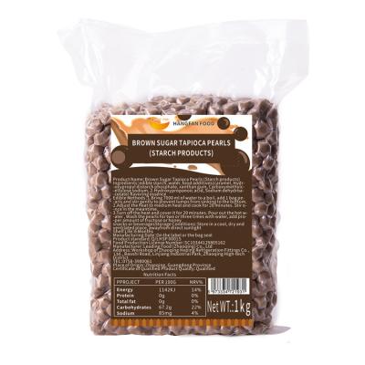 China Competitive price tapioca pearl black for sale instant tapioca pearls for bubble tea and milk tea round for sale