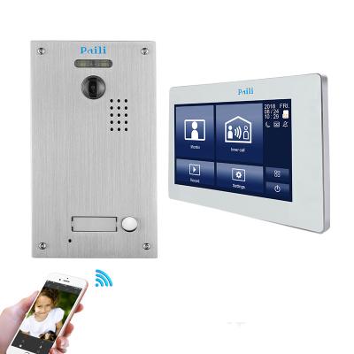 China Hands-free video intercom door phone apartment video doorphone video intercom wifi for sale