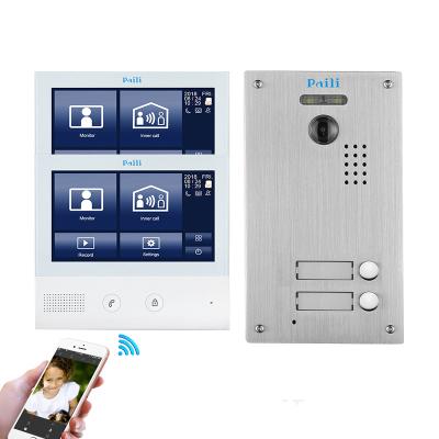 China Hands Free Maintenance 2 Megapixel Video Doorbell videocitofono 2Apartments Video Intercom for sale