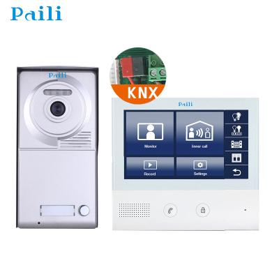 China Monitoring Outdoor Factory KNX Smart Home Solution Lighting KNX Touch Panel Curtain Scene Function Control Touch Screen 7