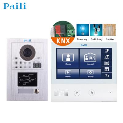 China Hands Free Maintenance Knx Home Automation , Touch Screen Smart Home Knx Video Switch Doorbell Camera for sale