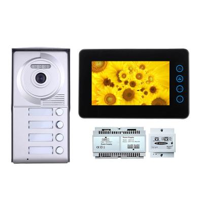 China Waterproof / Waterproof IP video door phone with 2 wire intercom alarm system video sprechanlage 2 wired intercom for sale