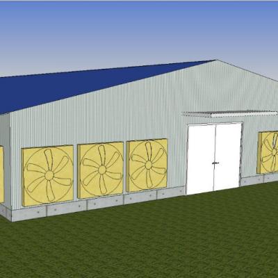 China prefab chicken house chicken storage in slaughterhouse/prefab chicken house for sale