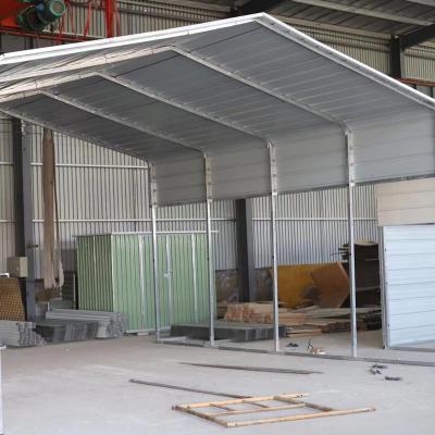 China Hot Sale Used Metal Waterproof Parking Lots Sale Car Parking Shed Parking Lot With Regular Roof for sale