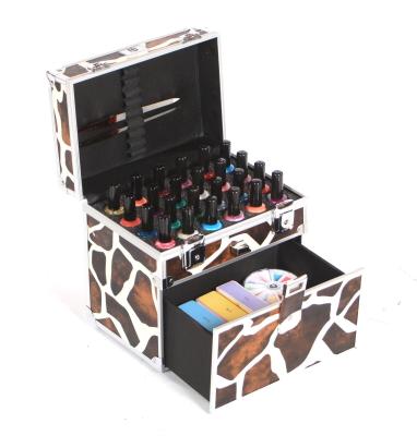 China Fashion Nail Polish Box Case By Courtesy Cosmetic Vanity Makeup Beauty Storage Case for sale