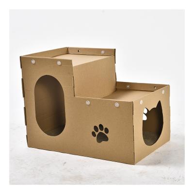 China Petstar Viable Combination DIY Play Tower Housing Cardboard Cat House for sale