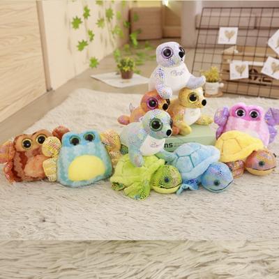 China Handmade Wholesale Cute Colorful Plush Otter Joints Crab Turtle Sea Animal Plush Toys for sale