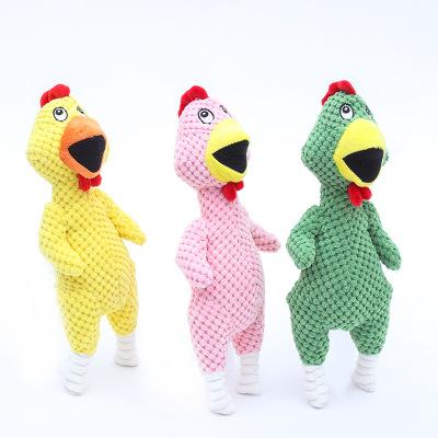 China Wholesale Stocked Soft Pop Chicken Turkey Dog Bite Rope Plush Toy for sale