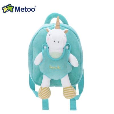 China New Handmade Soft Stuffed Kawaii School Unicorn Backpack Metoo Plush Kids Custom Backpack Bag for sale