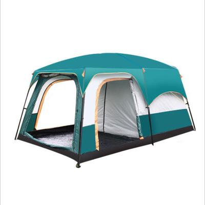 China Diagonal tying type two-chamber factory price family and outdoor large room multi-person tent tents one-living camping for sale