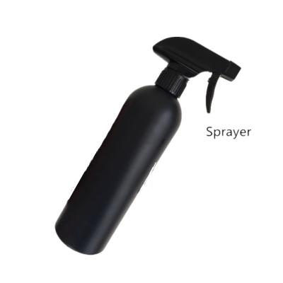 China Black 500ml Cosmetic Continuous Spray Bottle Car Wash Kitchen Plastic Hairdressers Spray Refillable Bottle With Mist Sprayer for sale