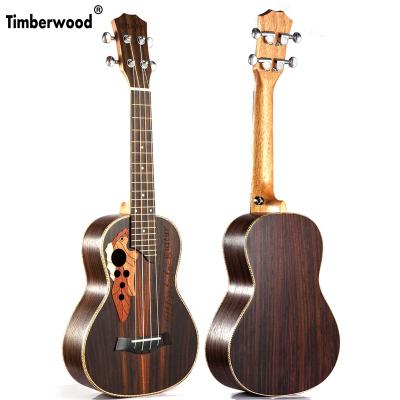 China Wholesale OEM Rosewood 24 Inch Concert Ukulele Rosewood Ovation Ukulele Handmade Glossy Finish Solid Guitar Good Quality Factories for sale