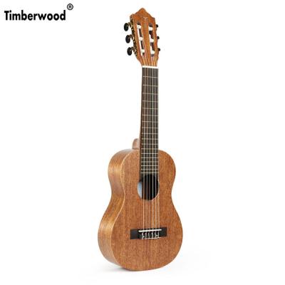 China Mahogany Classic Headstock 28 Inch Guitarlele Six String Ukulele Travel Guitalele With Aquila Nylon Strings Guitalele For Retail Factory for sale