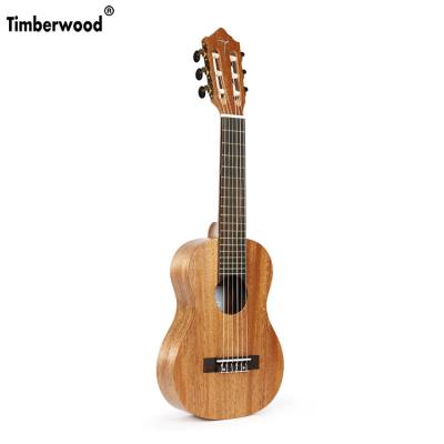 China Classic 28 inch solid mahogany guitarlele top mahogany guitalele good prices headstock for factory wholesale for sale