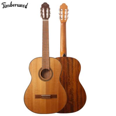 China Handmade classic nylon spurce string guitar style vintage nut top solid classic back and side factory for sale