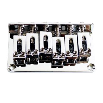 China Manufacturer Wholesale 6 String GUITAR Premium Quality Tremolo Bridge Chrome Guitar Fixed Bridge For St Guitar for sale