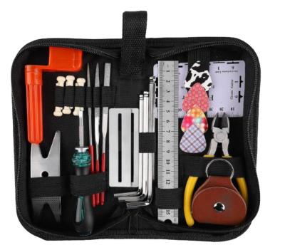 China GUITAR 26 Pcs Acoustic Guitar Repairing Tools Kit Complete Guitar Maintenance Set 26 Pcs Electric Guitar Maintenance Kit for sale