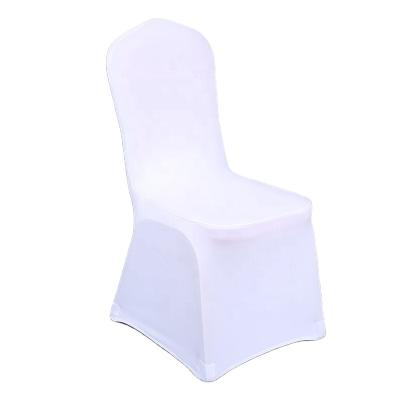 China China Wholesale Washable Cheap Universal Stretch White Lycra Chair Covers Spandex For Wedding Banquet for sale