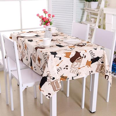 China No Fade YRYIE Customized Rectangle Embroidered Flower Design Printed Dinner Tablecloth Linen for sale