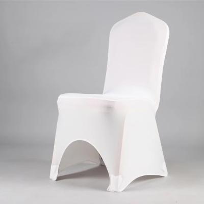 China YRYIE Washable Cheap Stretch Arch Universal Front Wedding /Banquet Chair Lycra Covers White Spandex for sale