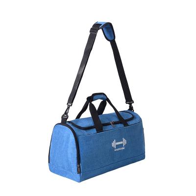 China Polyester Fitness Bag Large Capacity Travel Dry and Wet Bag Waterproof Oxford Cloth Travel Bag for sale