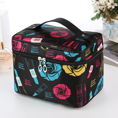 China Portable Folding Cosmetic Bag Fashion Factory Direct Sales Large Capacity Color Dingle Bag Wash Bag Wholesale for sale