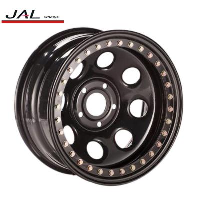 China SUV Steel Edges 17 Inch Beadlock Wheels 4x4 17x8 Steel Wheels for sale