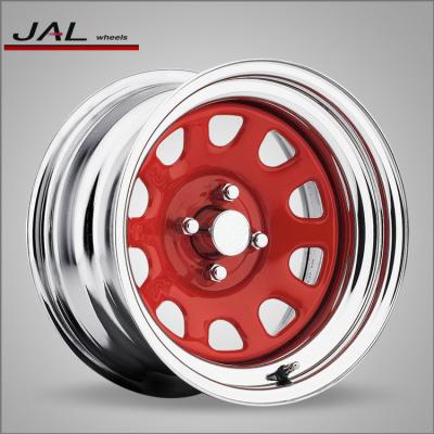 China Custom New Design Popular Desgin Chrome Steel Wheels 4X4 Steel for sale