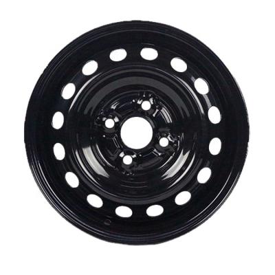 China Factory Supply Gloss Color JAL Wheels Custom Black Steel High Quality Wheel Rim 14x5 For Car for sale