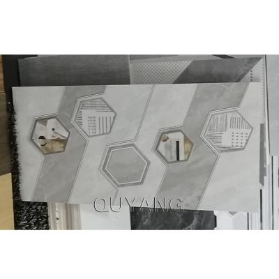 China Europe QUYANG Modern Italian Bathroom Glazed White Marble Ceramic Tiles Modern Porcelain Look Floor And Wall Kitchen Wall Tiles for sale