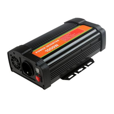 China 12V 24V DC to 110V 220V AC Power Inverter 1000w Modified Sine Wave Solar Power Inverter for Home 250*167*78MM for sale