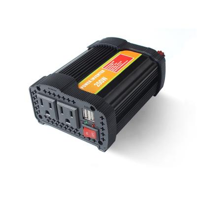 China Aluminum Alloy Smart Car Power Inverter 200W 12V DC To AC 110v/230v Household Power Supply BYGD for sale