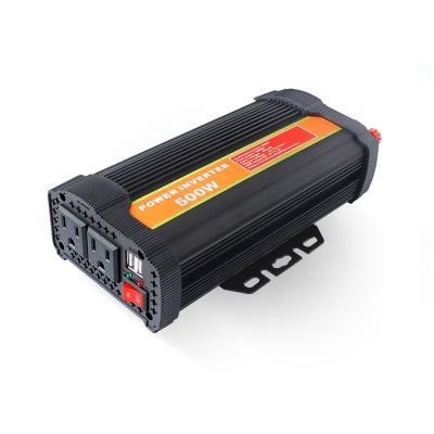 China Modified sine wave 12v dc 220v to ac inverter off grid 500 W 240*100*60mm for sale