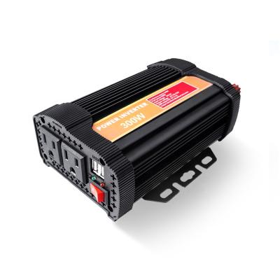 China BYGD home modified wave inverter 12V 24VDC to AC110v 220v 300W power inverters household automotive power converter for sale