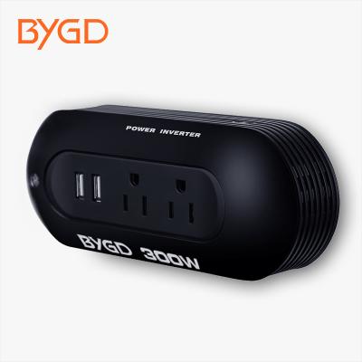 China 300W Mini Car Inverter DC To Micro AC Car Power Inverter 12V 220V Inverter With Dual USB Charging Ports 178*72*61mm for sale