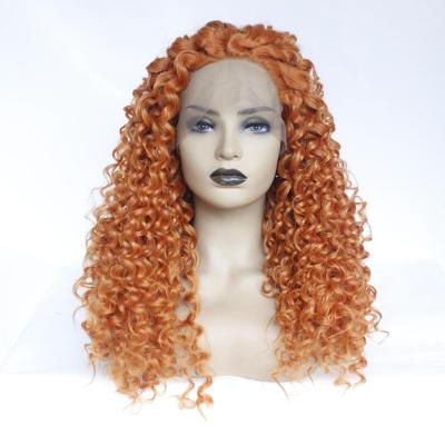 China Wholesale Heat Resistant Silky Straight Afro Free Middle Part Sheer Lace Wave Synthetic Wig For Black Women for sale