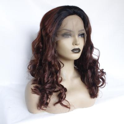 China Long Wave Silky Straight Wavy Heat Resistant Lase Front Wig Synthetic Wig With Baby Hair Wig Synthetic for sale