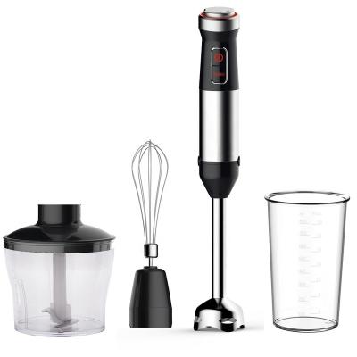 China Multifunctional 1200W Onetouch Stainless Steel Stick Blender Immersion Blender with Optional Turbo Button Cleaver 600ml 800ml Beaker Egg Beater for sale