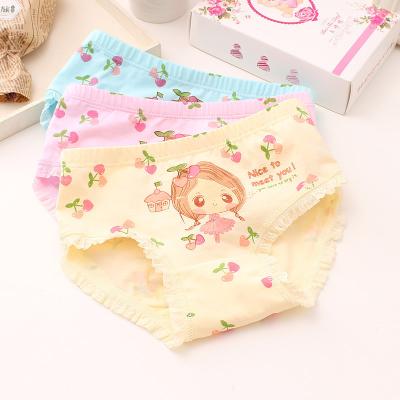 China Lovely Cute Girl's Wholesale Breathable Safety Cotton Child Briefs Children's Panties Set Underwear For Kids for sale