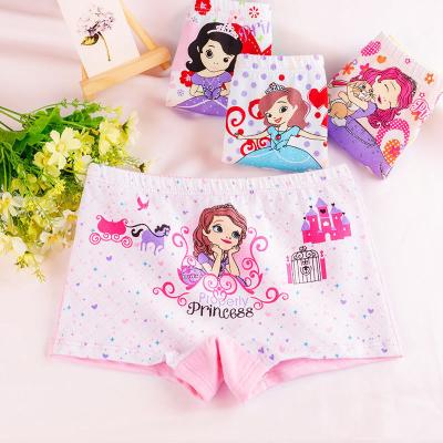 China Hot Selling Amazon Logo Lovely Breathable 100% Cotton Underwear Children Briefs Korean Girly Kids Panti Cartoon Soft Cute Kid Panties for sale