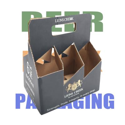 China 6 Pack Handmade Custom Printing Champagne Packaging Wine Packaging Beer Packaging Box for sale